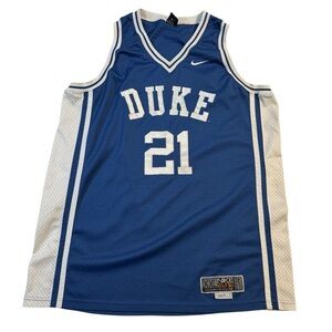 Nike Elite Series Duke University #21 Blue Mesh Basketball Jersey XXL Length +2